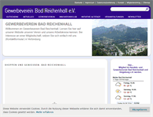 Tablet Screenshot of gewerbeverein-bad-reichenhall.de